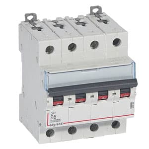 Legrand DX3 Автоматический выключатель 4P 6A (B) 10kA/16kA 409062 — миниатюра 2