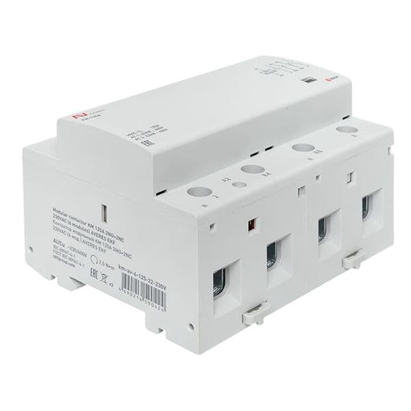 EKF Контактор модульный КМ 125А 2NO+2NC 230В АС (6 мод.) AVERES — миниатюра 9