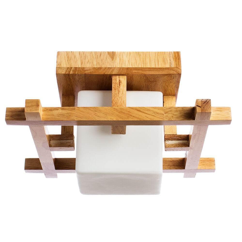 Arte Lamp Woods Бежевый/Белый Светильник потолочный 1x60W 1xE27 A8252PL-1BR — миниатюра 1