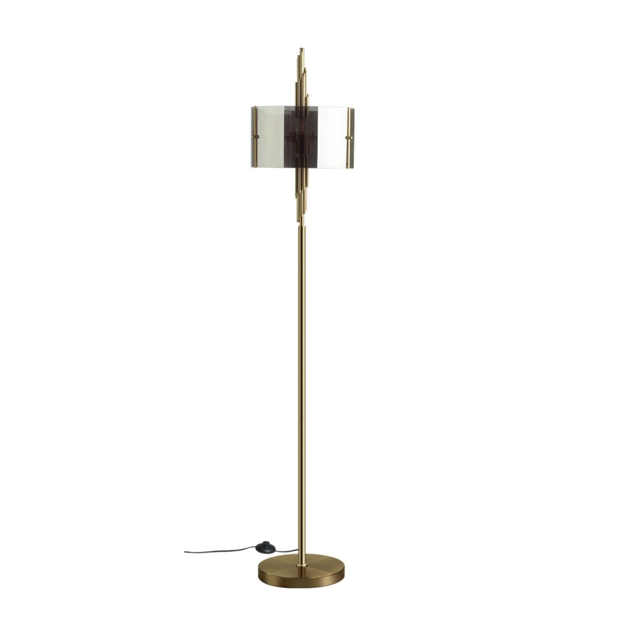 Odeon Light 4895/3F MODERN ODL_EX23 37 бронзовый/дымчатый/металл/стекло Торшер E27 3*40W MARGARET — миниатюра 1