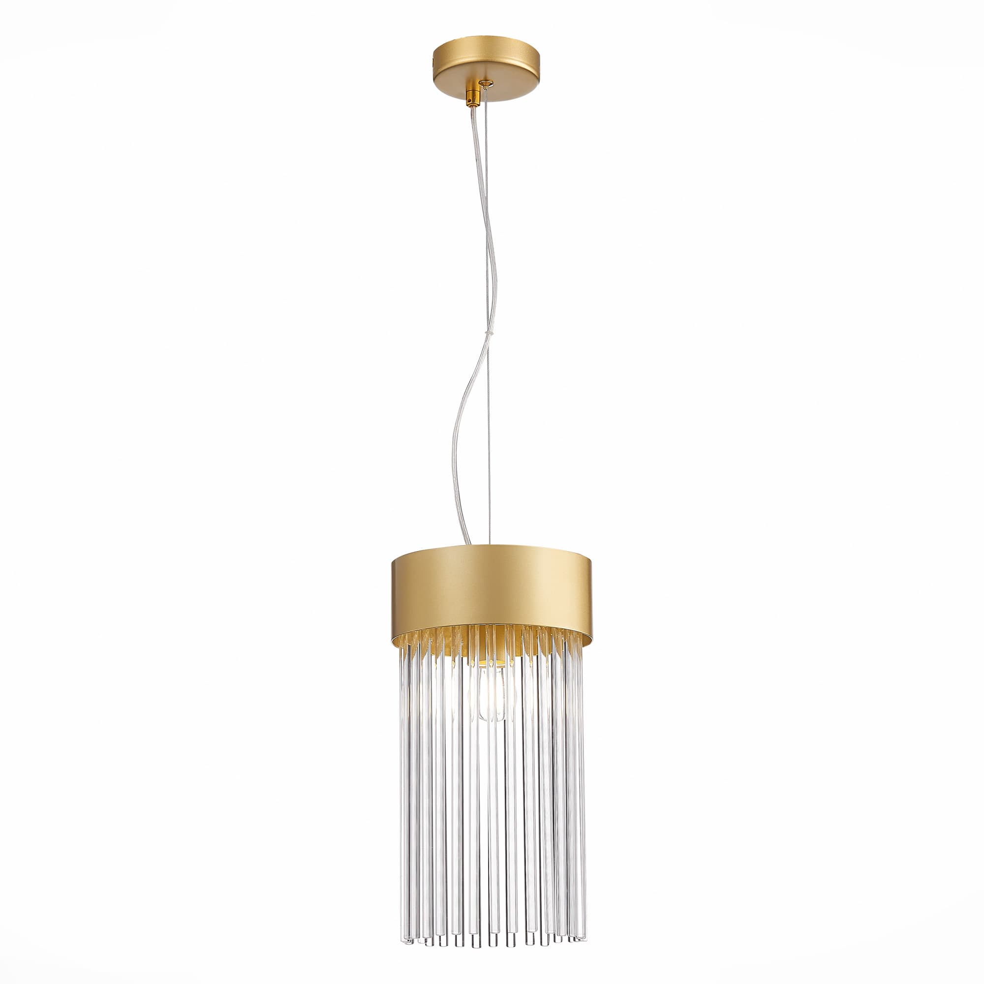 ST Luce SL1225.203.01 Светильник подвесной Золото/Золото, Прозрачный E27 1*60W — миниатюра 1