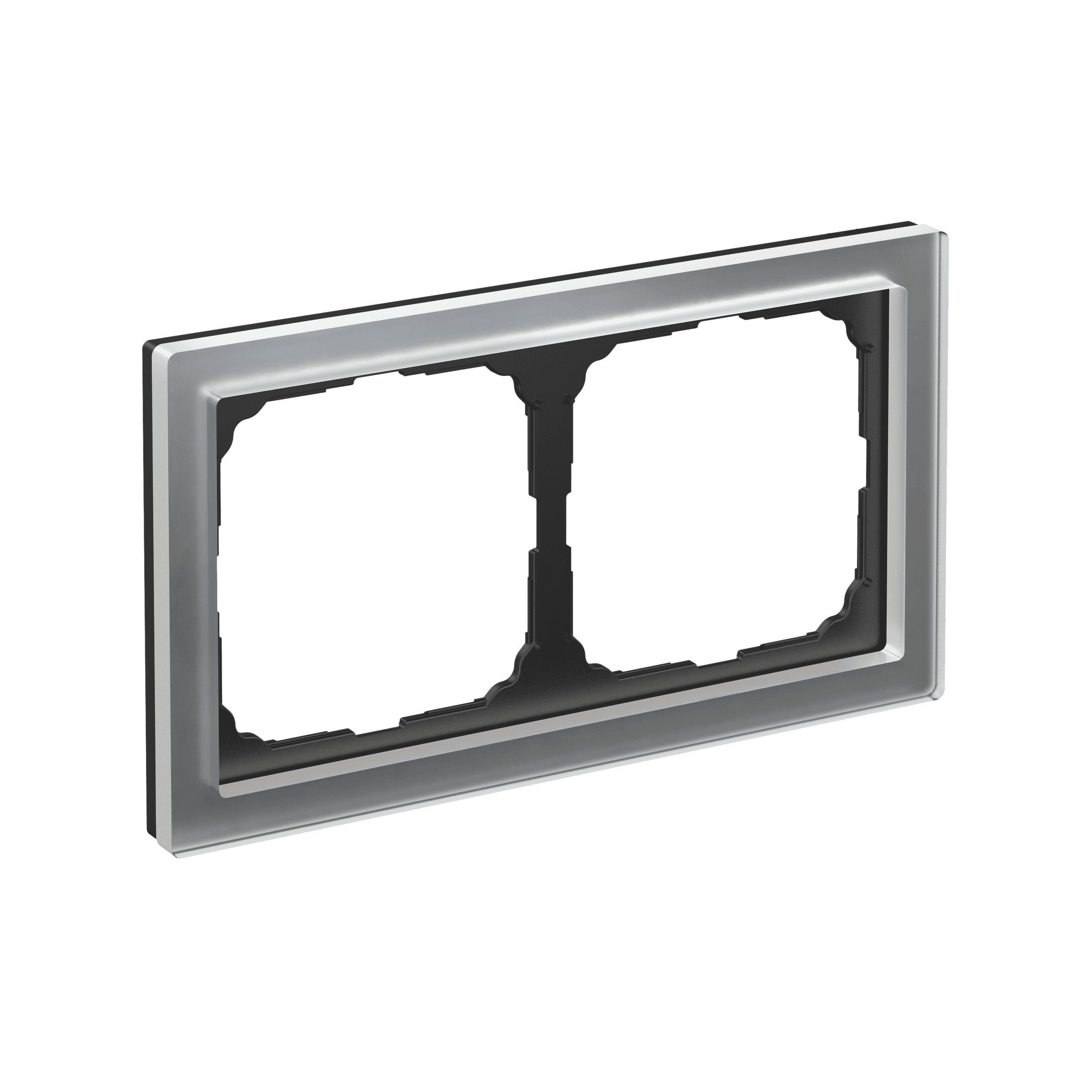Systeme Electric ArtGallery Pure Органическое стекло Алюминий Рамка 2-ая — миниатюра 6