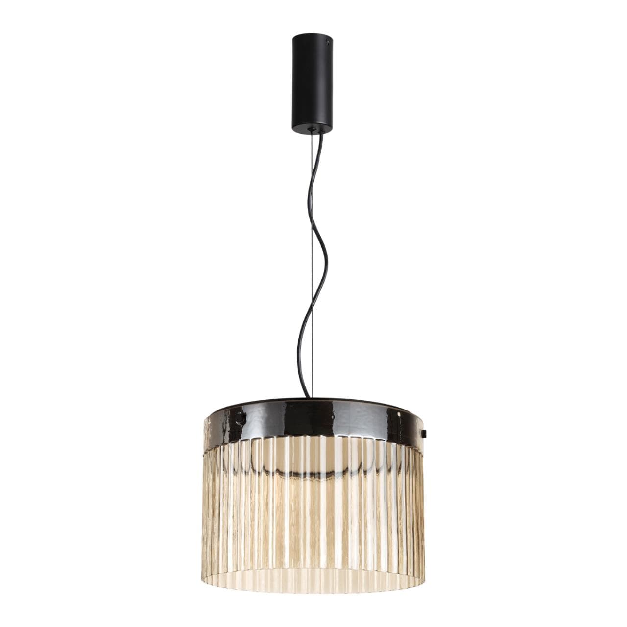 Odeon Light 5047/24L L-VISION ODL24 303 черный/светл.янтарный/металл/стекло Подвес LED 24W 4000К 2715Лм PILLARI