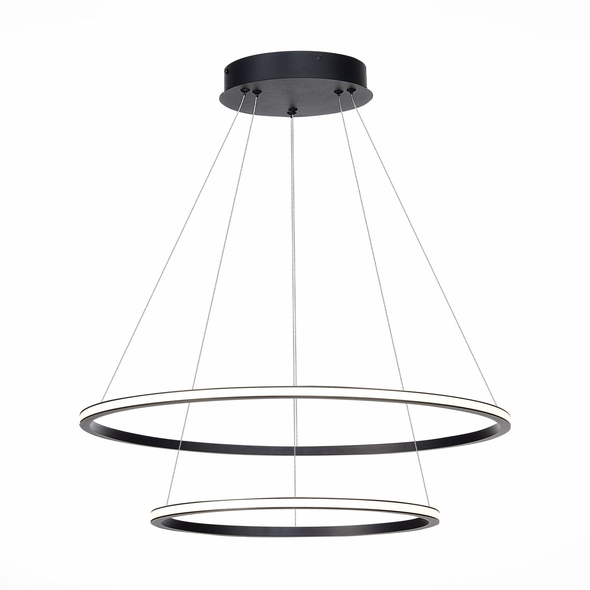 ST LUCE ST604.443.56 Светильник подвесной Черный/Белый LED 1*56W 4000K