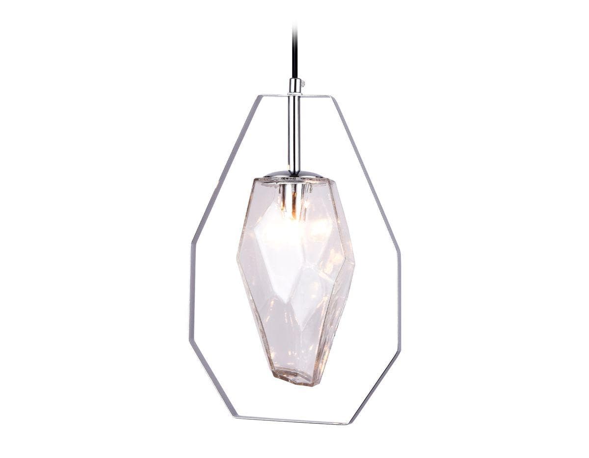 Ambrella Подвесной светильник со сменной лампой TR3626 CH/CL хром/матовый G9 max 40W D200*1100 — миниатюра 3