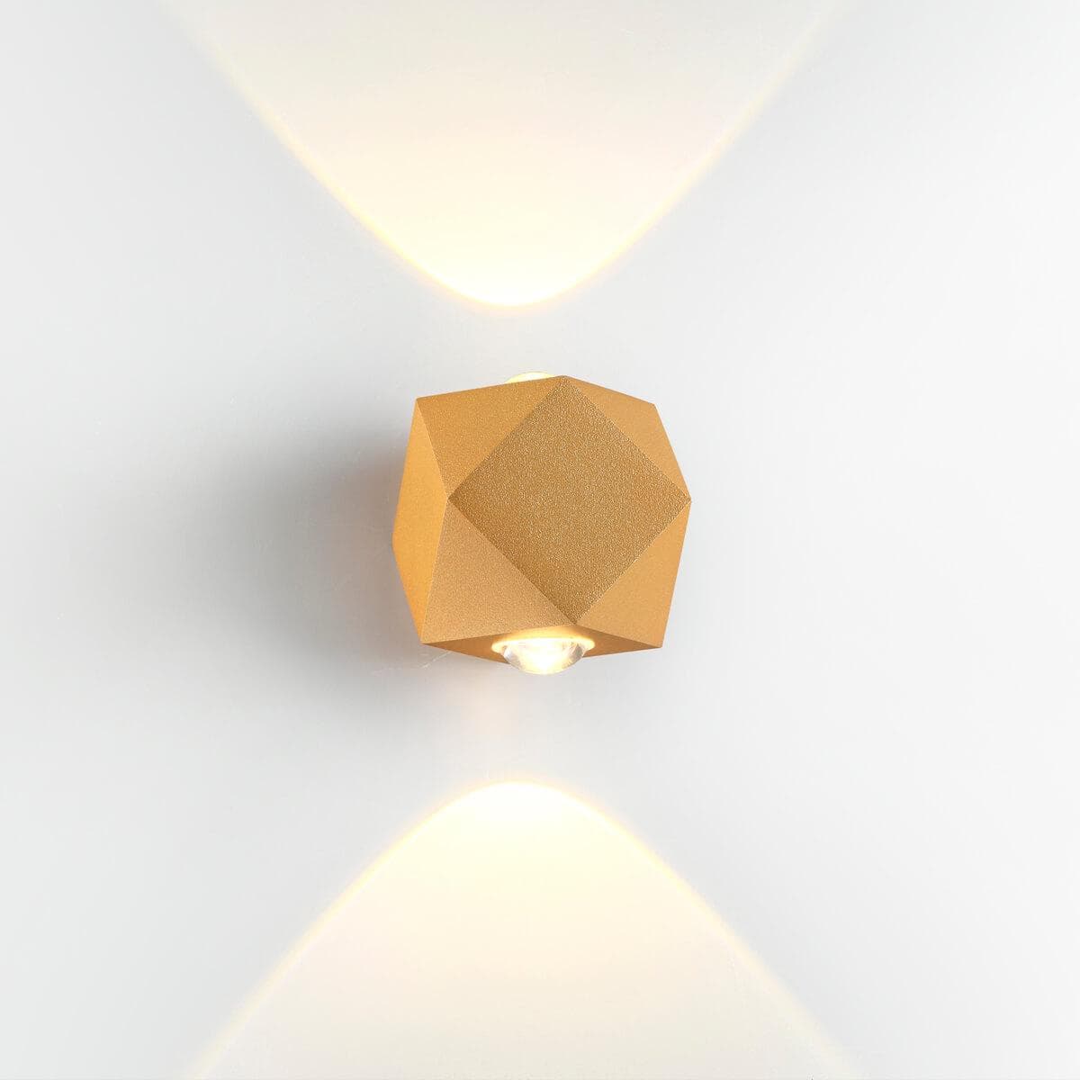 Odeon light HIGHTECH золотистый/металл Светильник настенный IP54 LED 4W 358Лм 3200K DIAMANTA 4220/4WL — миниатюра 4