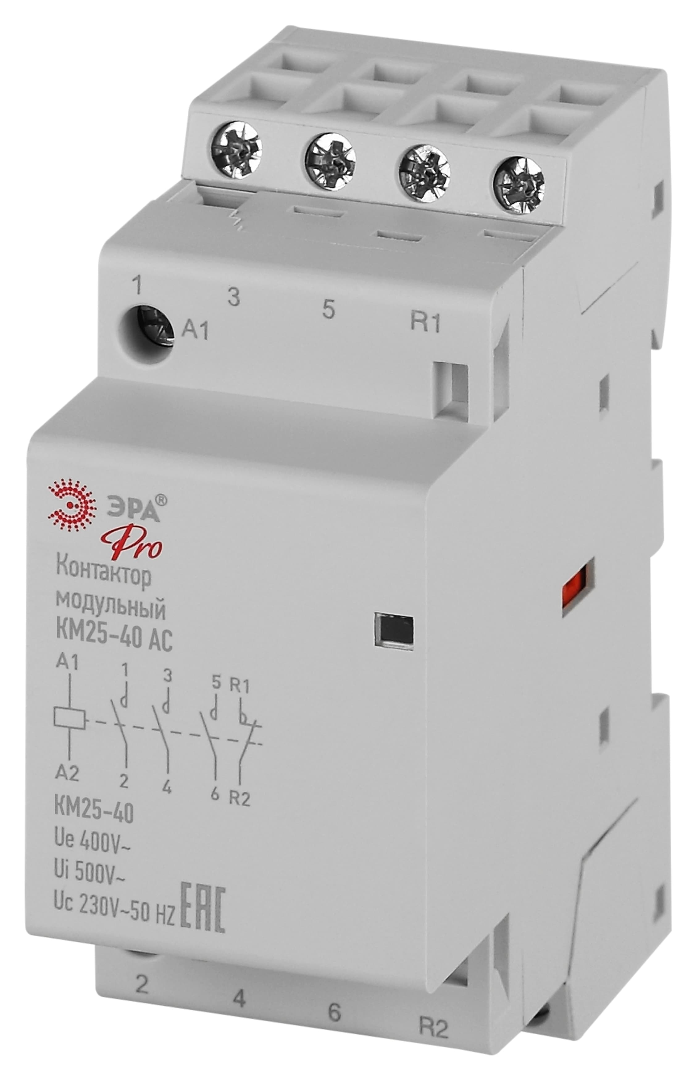 ЭРА Контактор модульный PRO NO-902-332 КМ25-40 АС