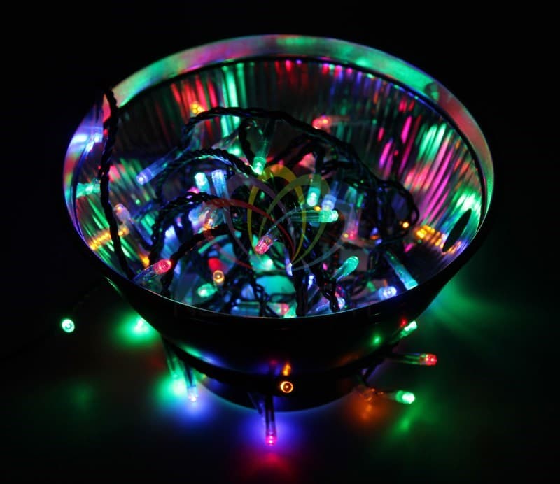 NEON-NIGHT Гирлянда "Твинкл Лайт" 4 м, темно-зеленый ПВХ, 25 LED, цвет мультиколор 303-019 — миниатюра 2