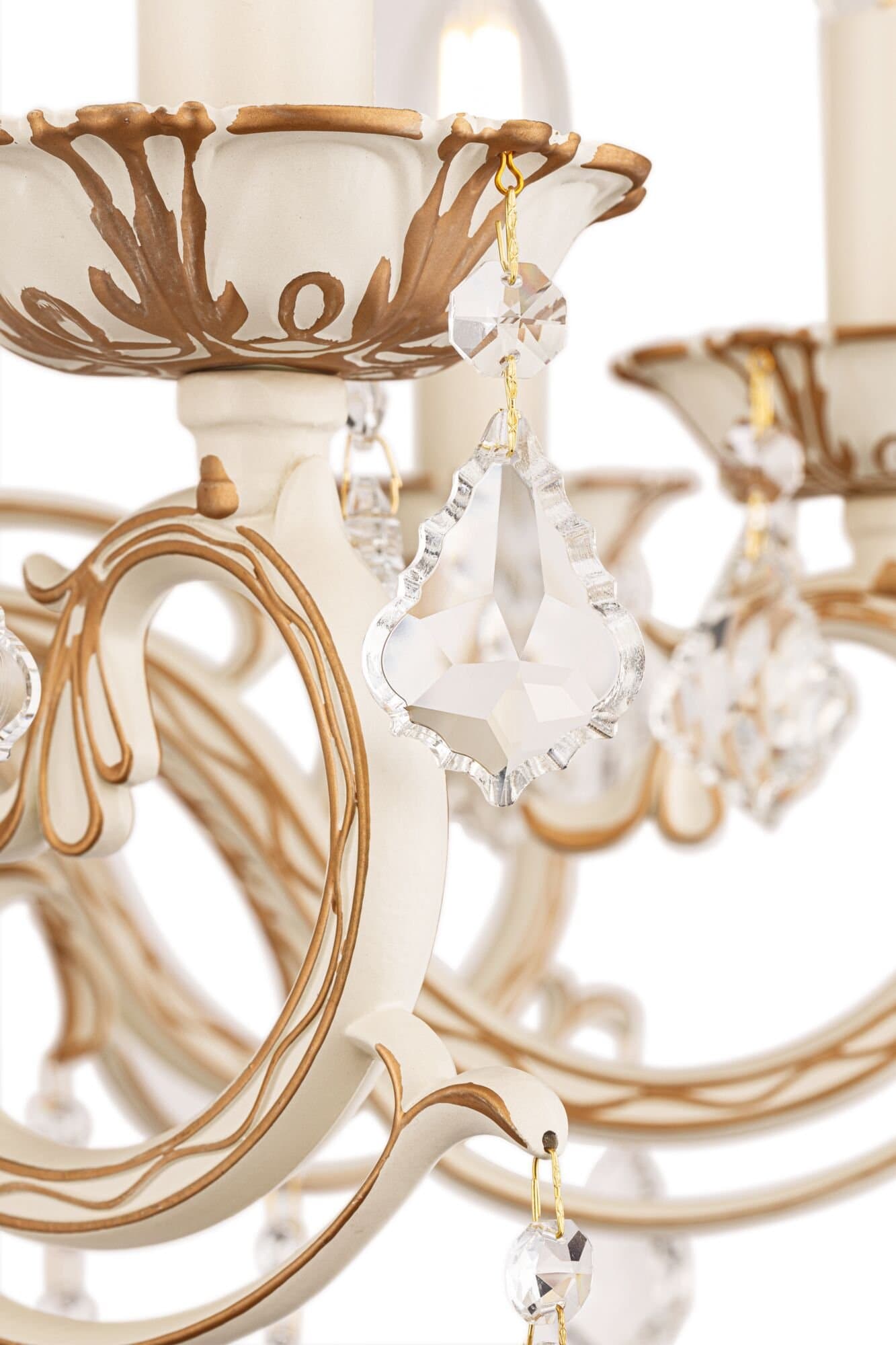Maytoni Elegant Bronze Бежевый Люстра 6xE14 60W ARM245-06-W — миниатюра 8