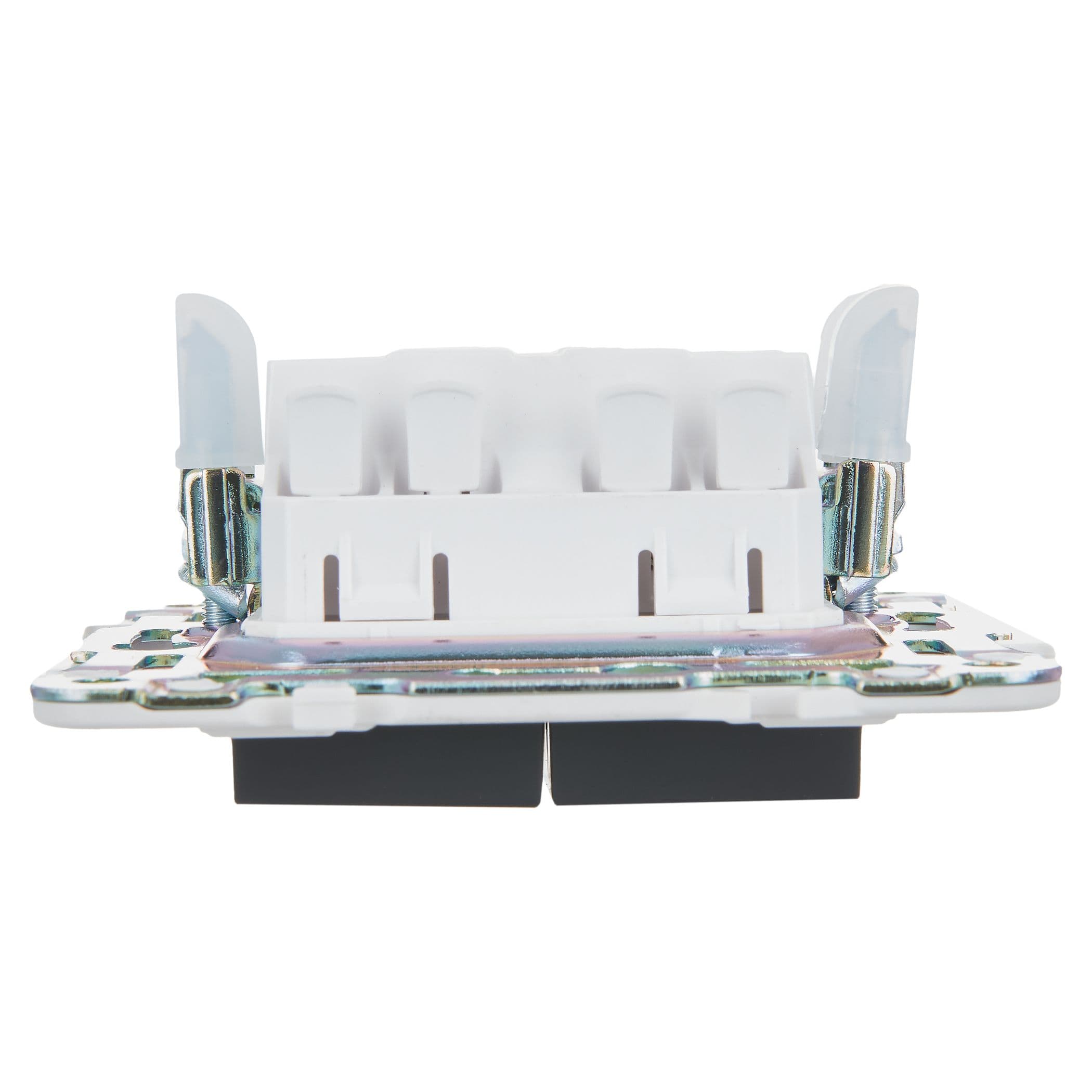 IEK SKANDY Графит Выключатель 2-клавишный проходной 10А SK-V05G — миниатюра 5