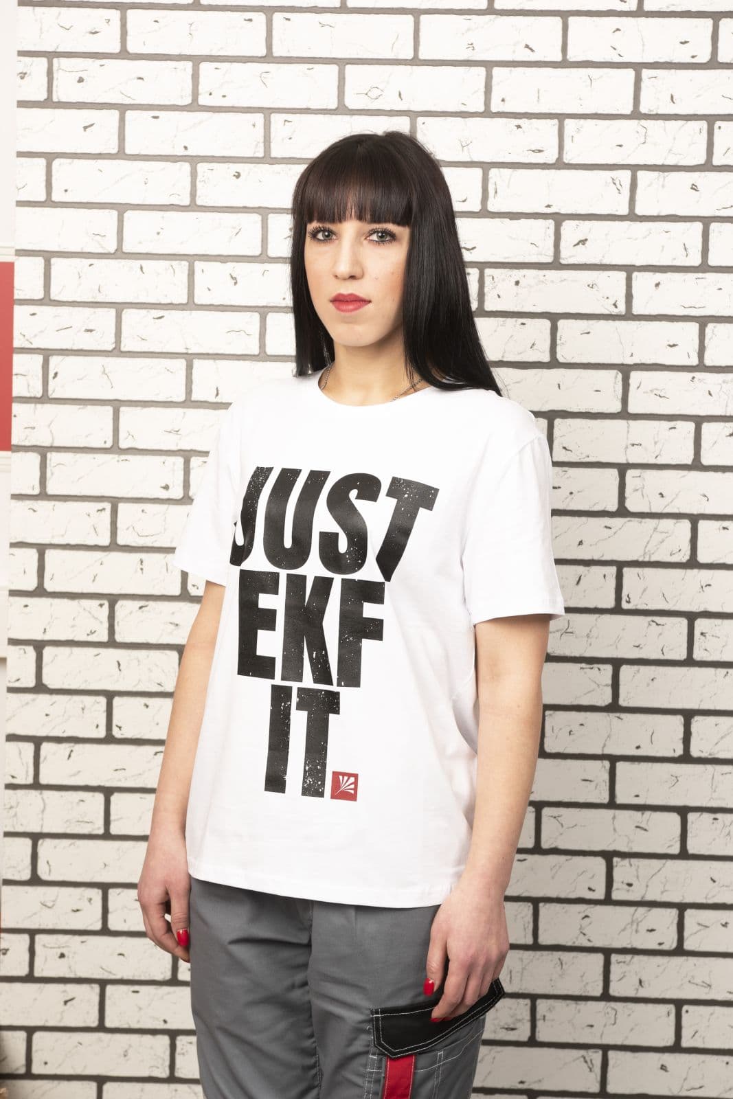 Футболка белая Just EKF it L — миниатюра 3