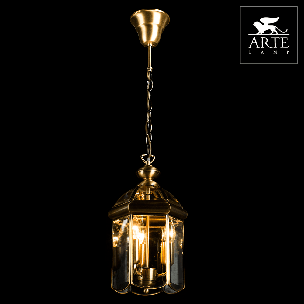 Arte Lamp Rimini Бронза/Прозрачный Светильник подвесной 60W E14 A6505SP-3AB — миниатюра 2