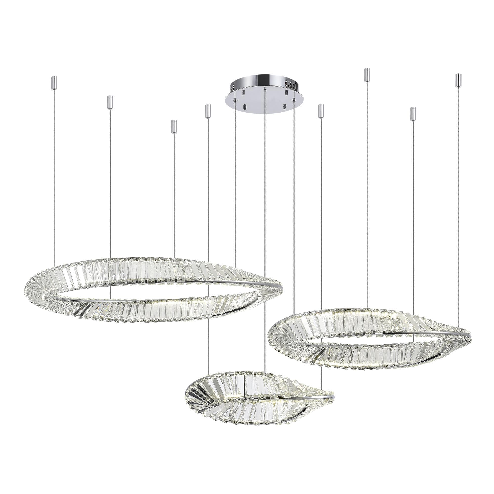 ST LUCE SL6204.111.03 Светильник подвесной Хром/Прозрачный LED 1*97W 4000K