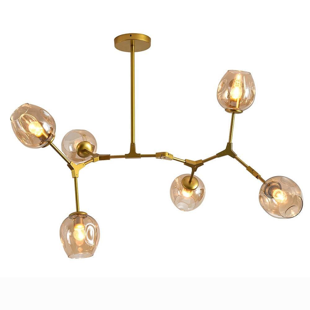 Kink Light 07512-6,33 Люстра Нисса матовое золото w115*80 h45 E27 6*40W