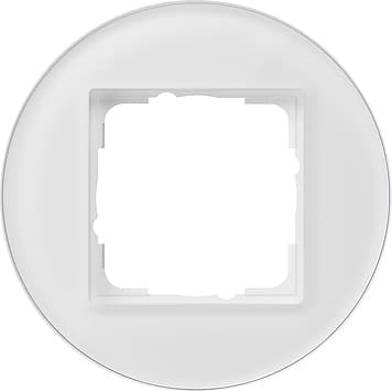 Gira Studio Белое стекло Рамка 1-ая 0211130 — миниатюра 2