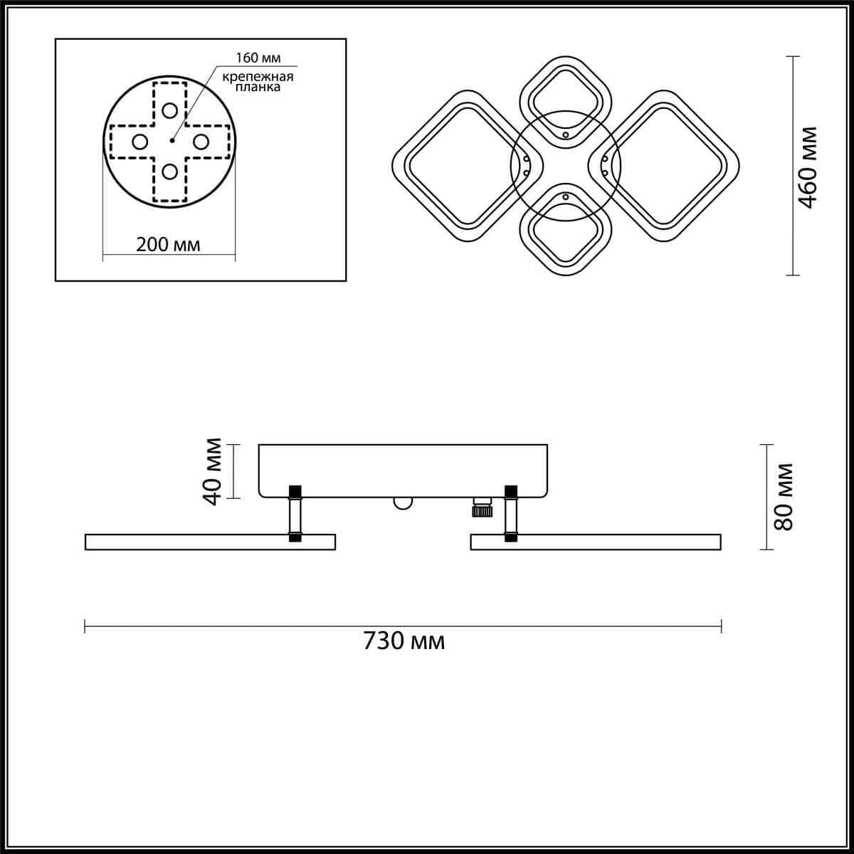 Lumion 4521/72CL LN20 коричневый Люстра потолочная LED 72W 220V KAMI — миниатюра 4