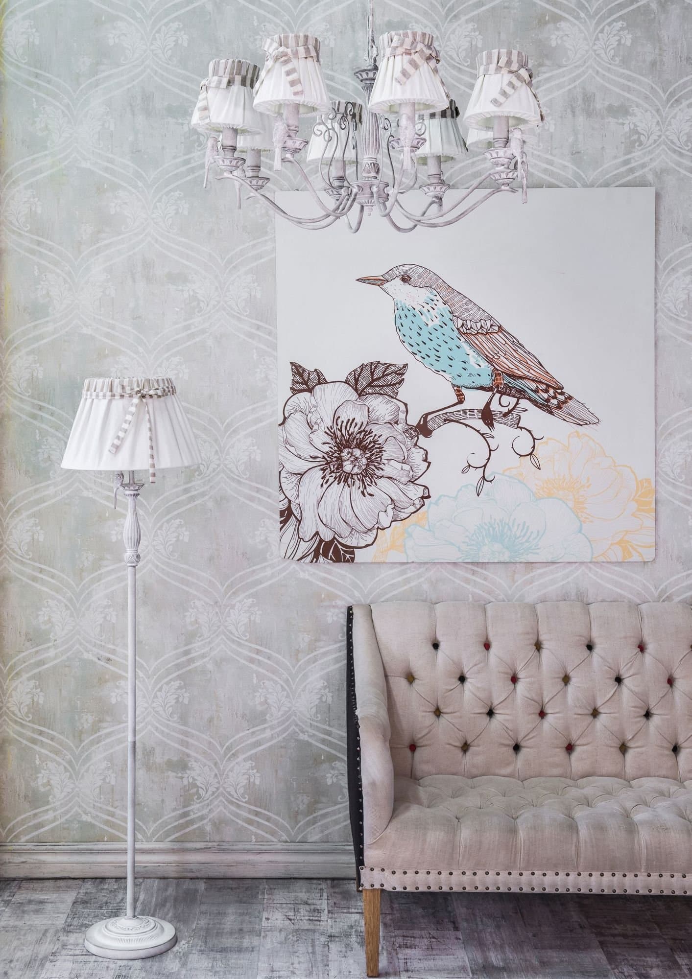 Maytoni Elegant Bird Белый Антик Люстра 8xE14 40W ARM013-08-W — миниатюра 7