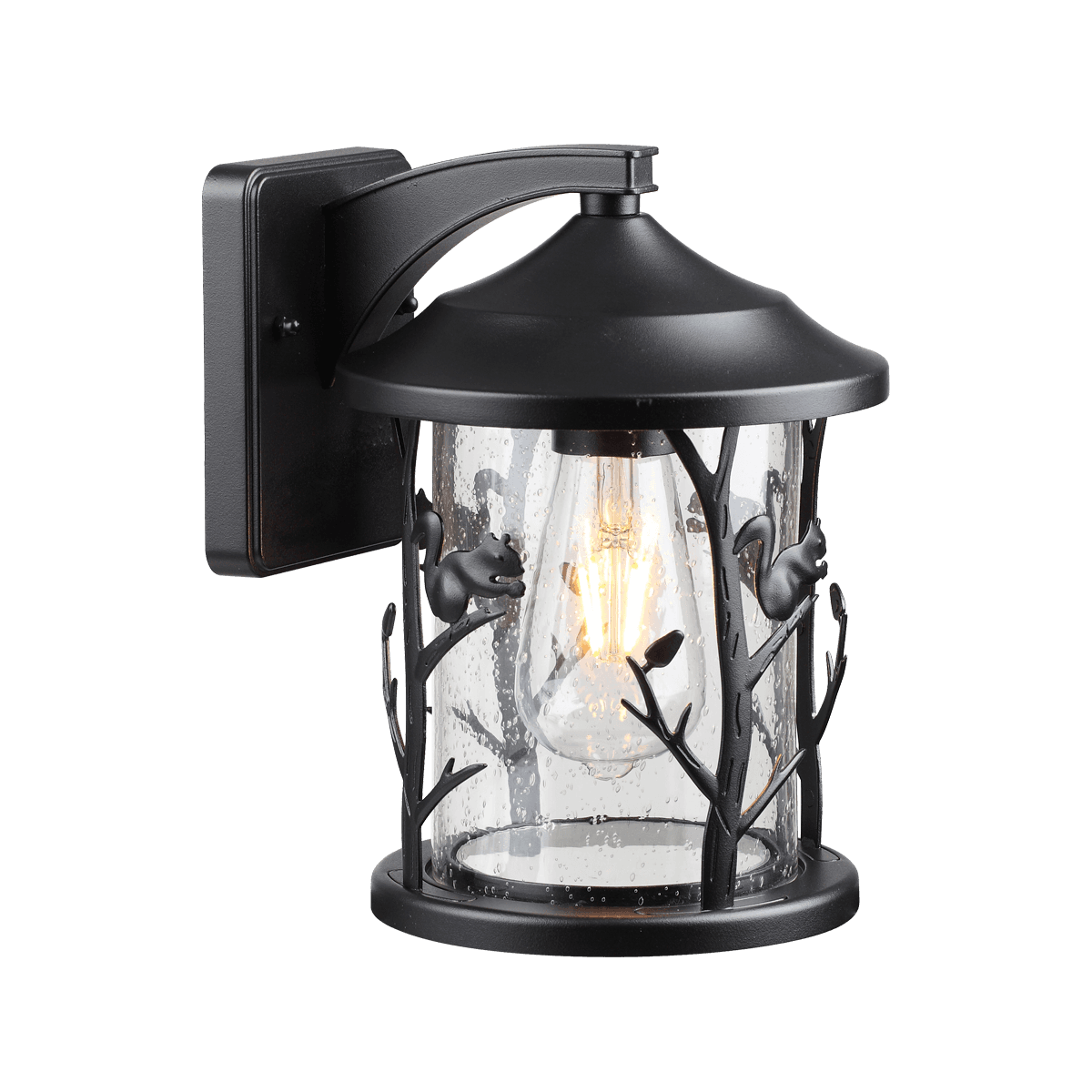 Odeon Light 4963/1W NATURE ODL22 579 черный/стекло Ландшафтный настен.светильник E27 1*60W IP44 CUITA — миниатюра 2