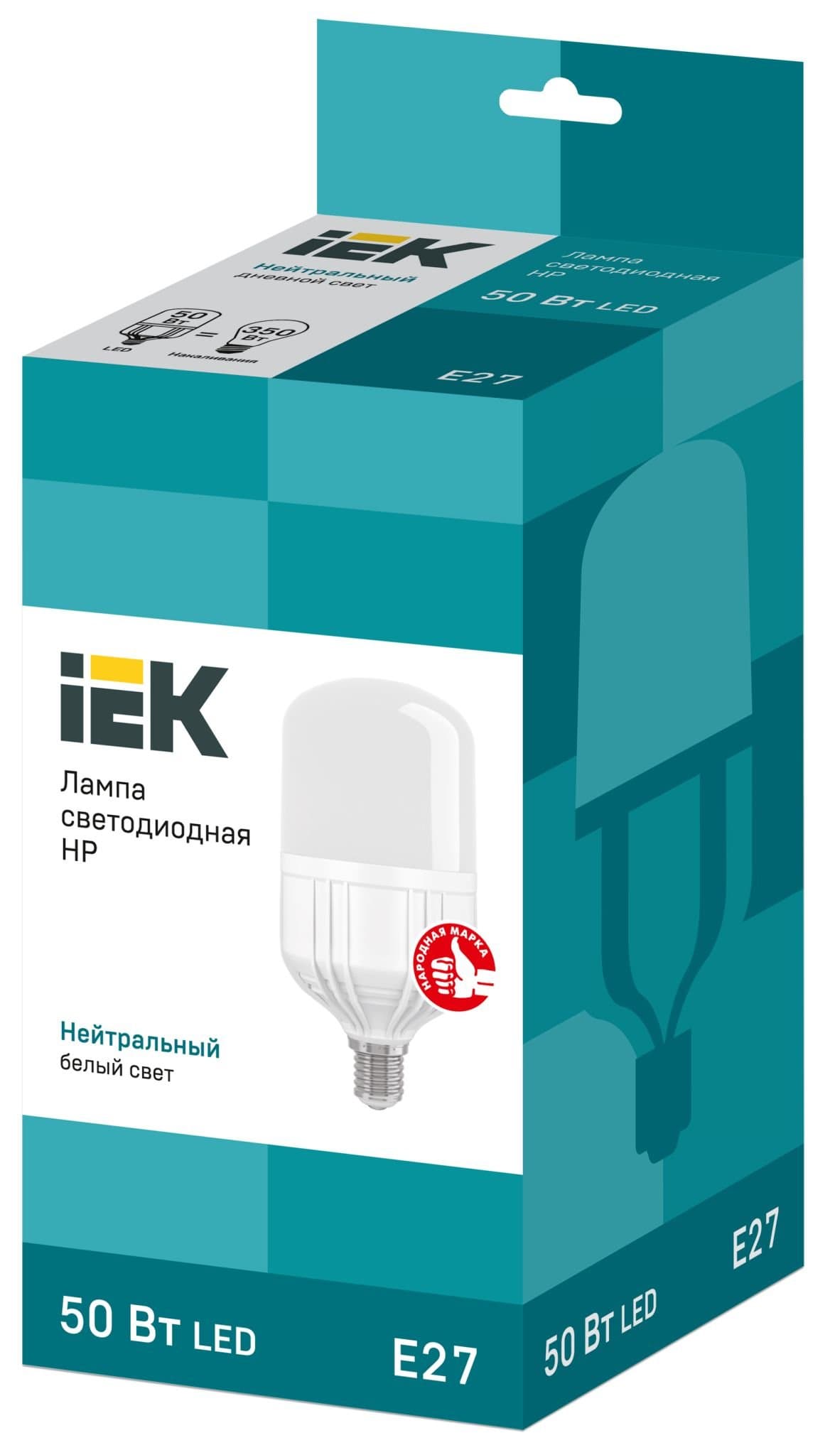 IEK Лампа светодиодная HP 50Вт 230В 4000К E27 — миниатюра 3