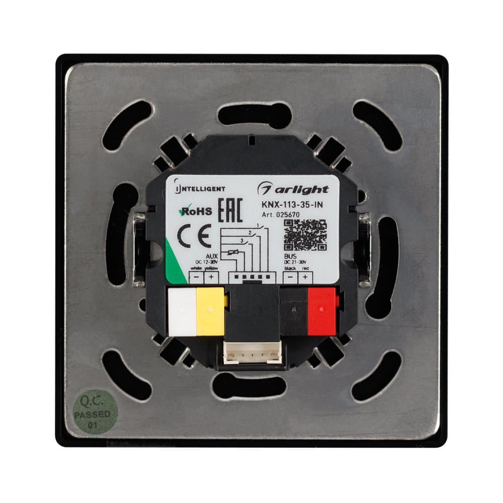 Arlight INTELLIGENT Панель-термостат KNX-113-35-IN (AUX, 20-30V, ext.T-sensor) (INTELLIGENT -) 025670 — миниатюра 4