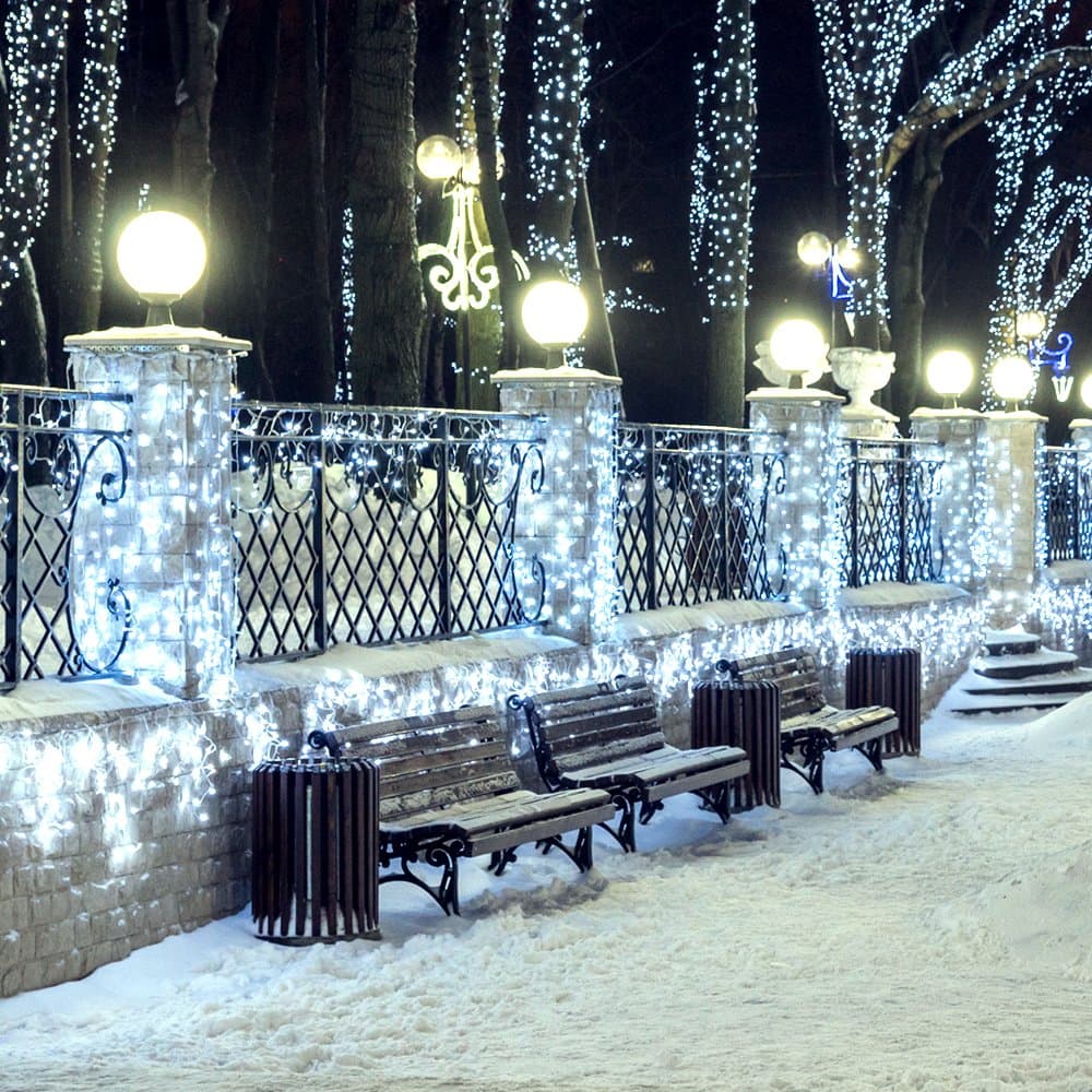 Arlight Светодиодная гирлянда ARD-EDGE-CLASSIC-2400x600-BLACK-88LED-PULSE White (230V, 6W) (Ardecoled, IP65) 034916 — миниатюра 2