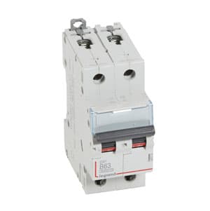 Legrand DX3 6000 Автоматический выключатель 10кА 2P 230/400В 63А 2 мод (B) 407515 — миниатюра 2