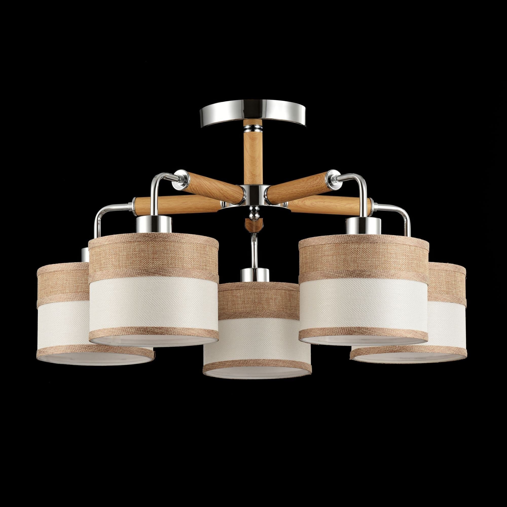 Freya Modern Helen Хром Потолочный светильник E27 40W FR5329-PL-05-CH — миниатюра 6