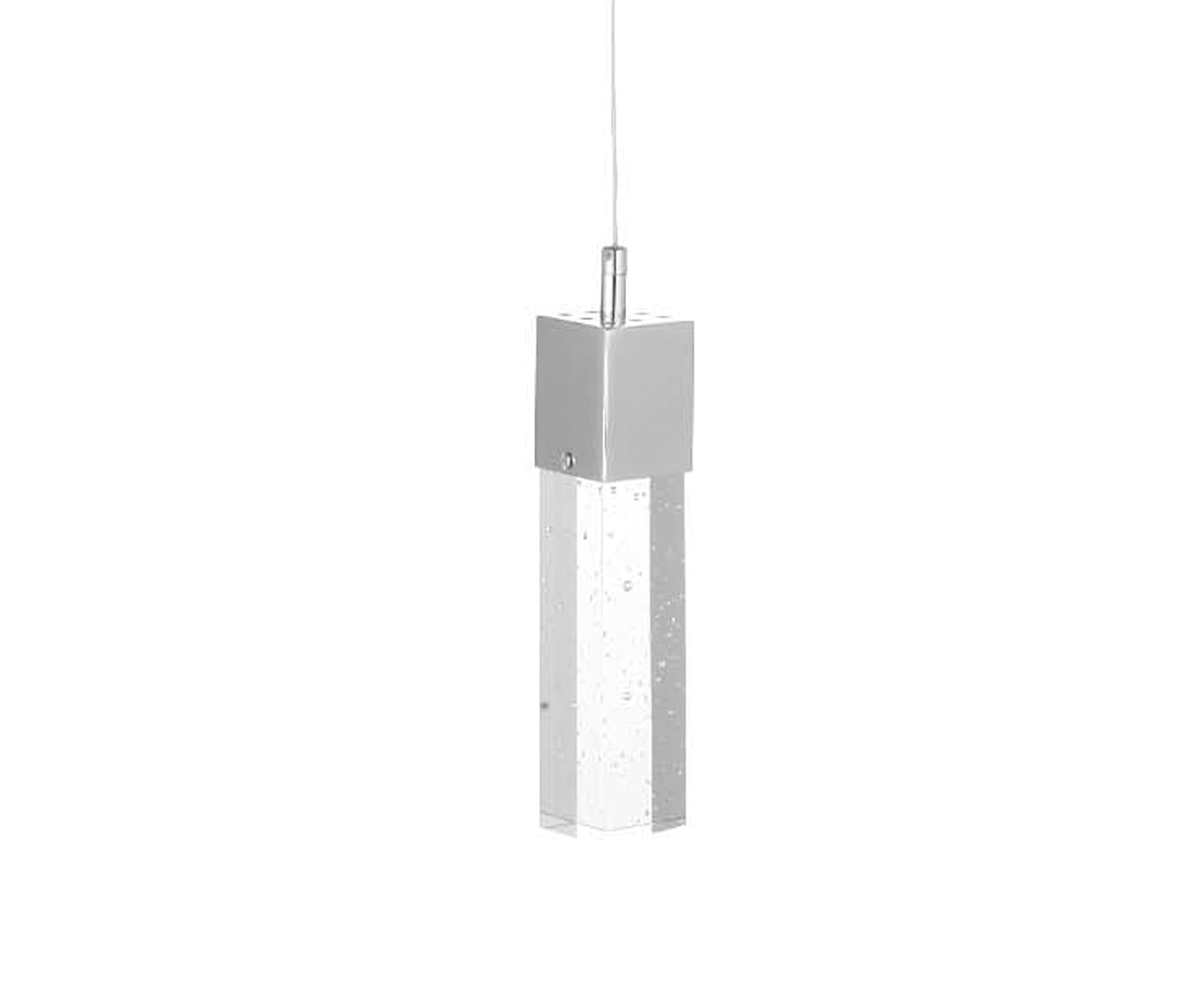 Kink Light 08510-1A(4000K) Подвес Аква хром w10*10 h100 PowerLed 5W (4000K)