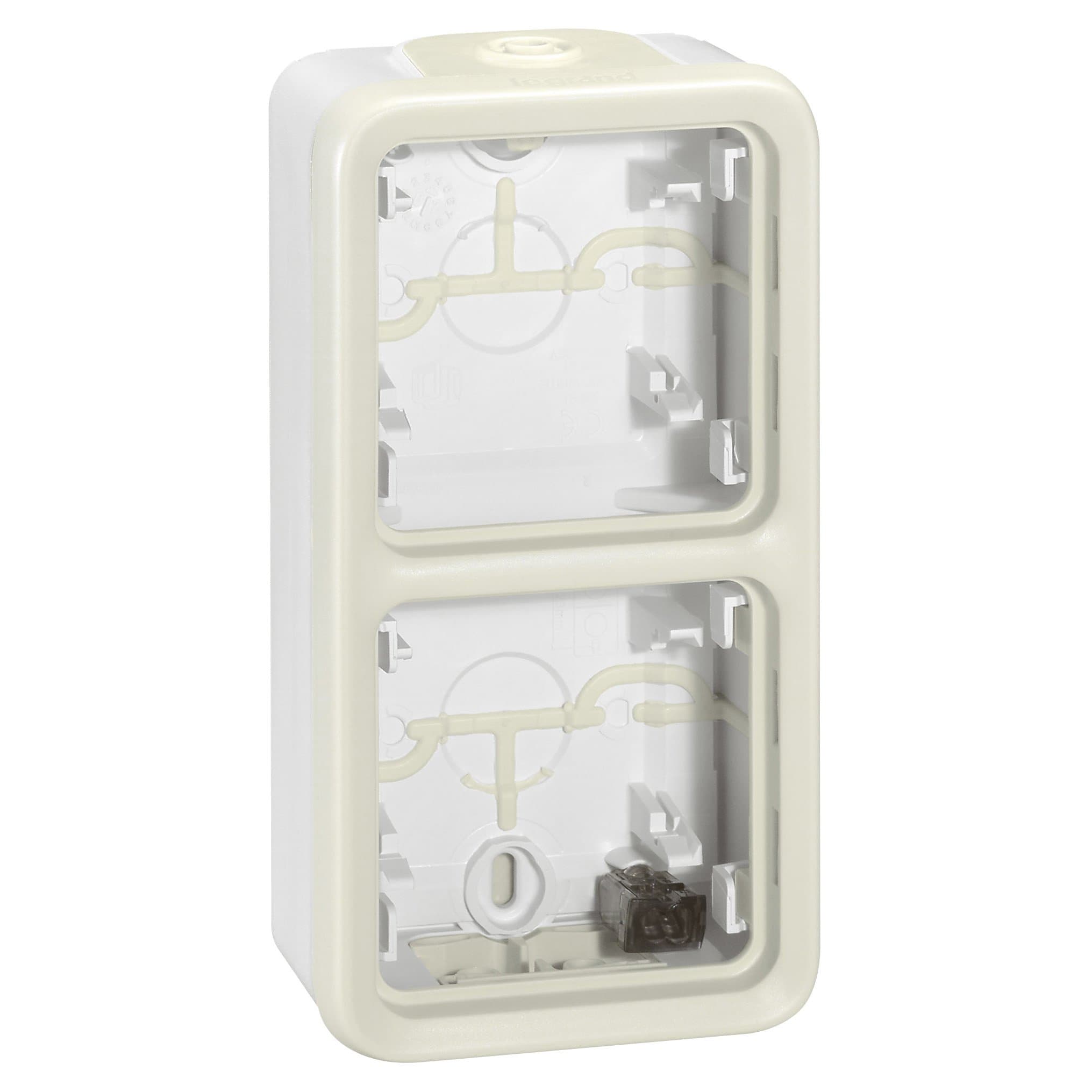 Legrand Plexo Белый Монтажная коробка 2-ая для наружного монтажа,вертикальная,IP55 069691