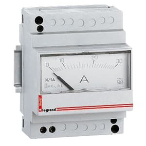 Legrand Амперметр аналоговый прямого включения 0-30А(4 М) 004602 — миниатюра 2