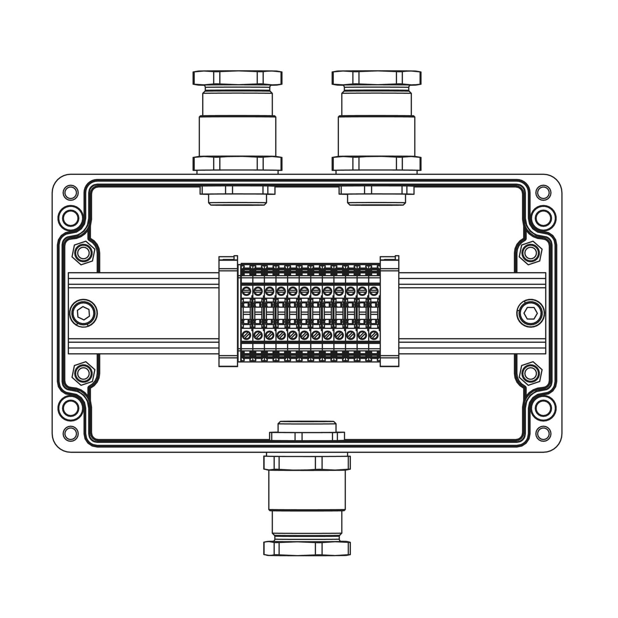 DKC TBE-P-04-(12xCBC.2)-2xKH3MHK(A)-1xKH3MHK(C)1Ex e IIC Т5 Gb / Ex tb IIIC T95°C Db IP66/ КЗ