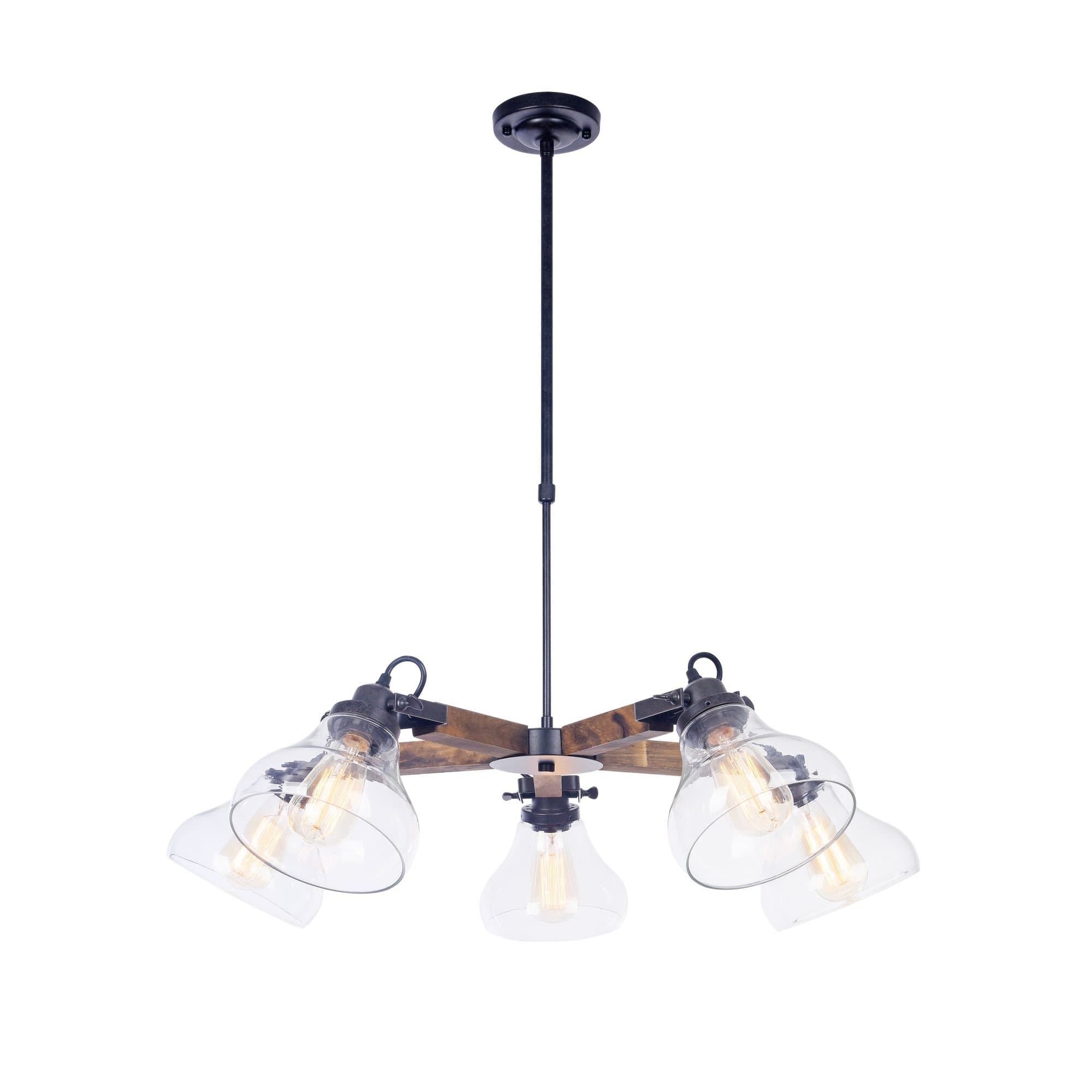 Freya Loft Lorenza Черный Люстра E27 60W FR4171-PL-05-B — миниатюра 2