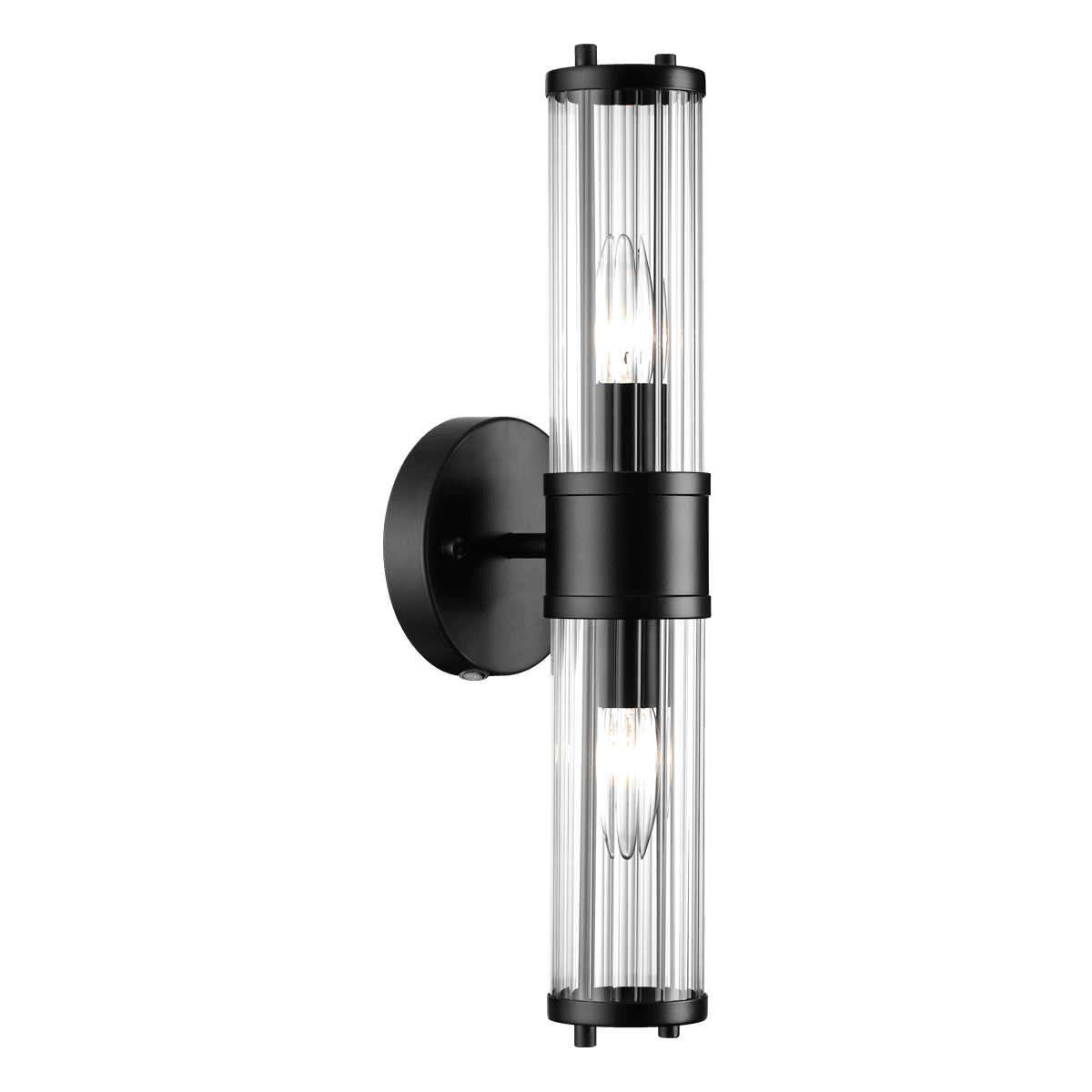 Odeon Light 4944/2W DROPS ODL22 553 черный/прозрачный/стекло Настенный светильн. E27 1*40W IP44 KEPA — миниатюра 2