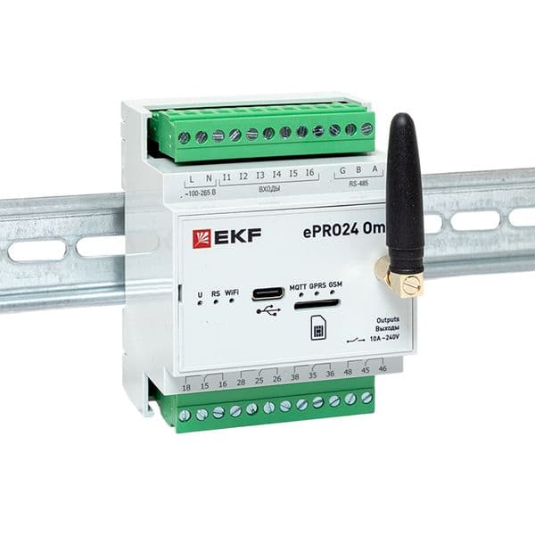 EKF Контроллер удаленного управления 6вх/4вых Wi-Fi GSM 230 В ePRO24 Omni — миниатюра 3