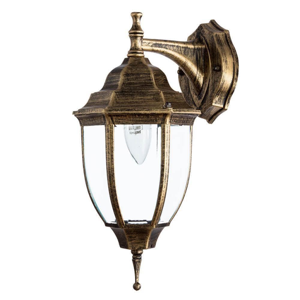 Arte Lamp Pegasus Коричневый/Прозрачный Светильник уличный настенный 1x60W 1xE27 A3152AL-1BN — миниатюра 1