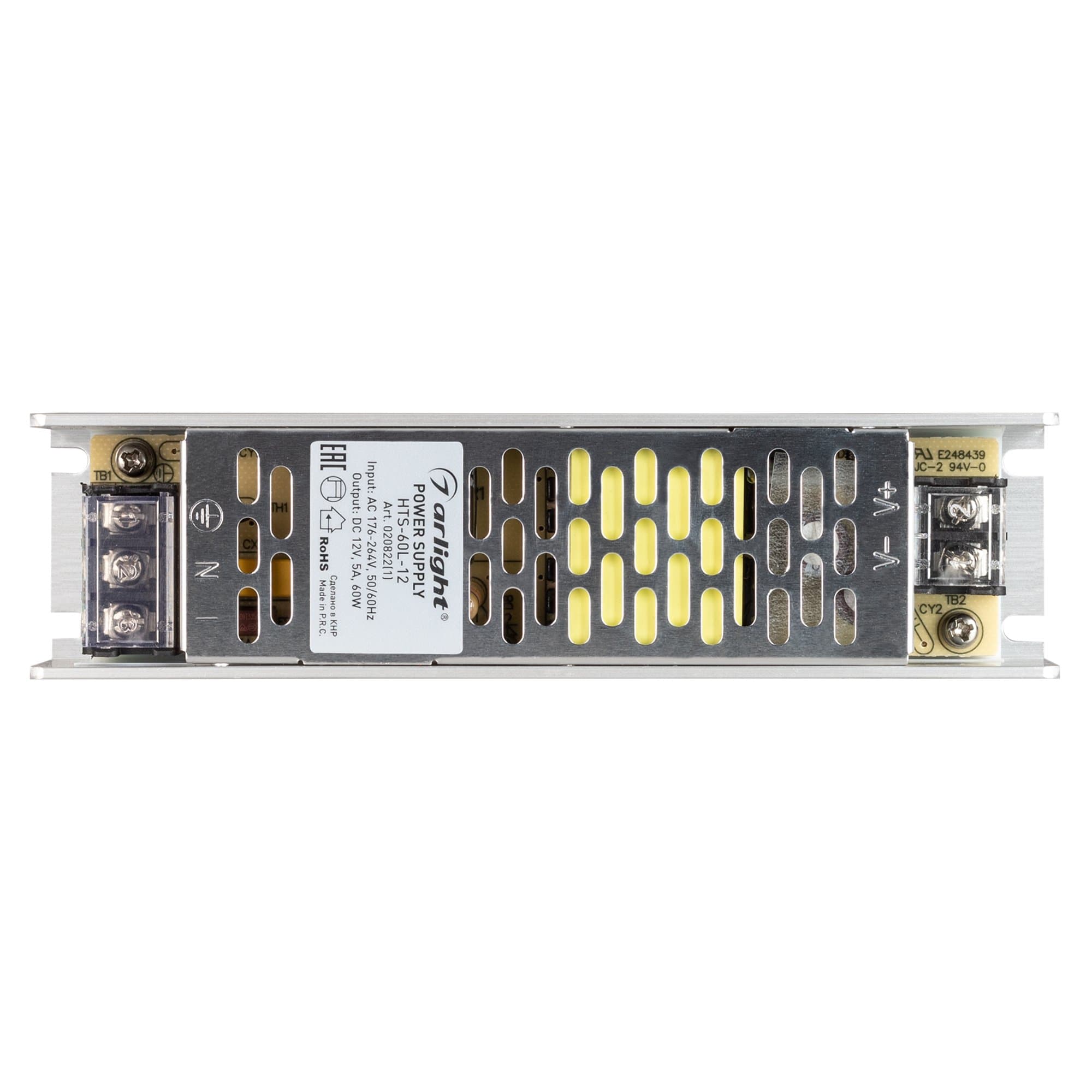 Arlight Блок питания HTS-60L-12 (12V, 5A, 60W) (IP20 Сетка, 3 года) 020822(1) — миниатюра 4