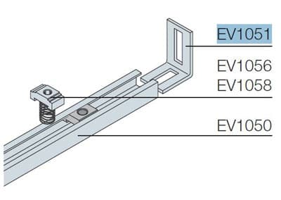 ABB Кронштейн для монтажа EV1050 (25шт) EV1051