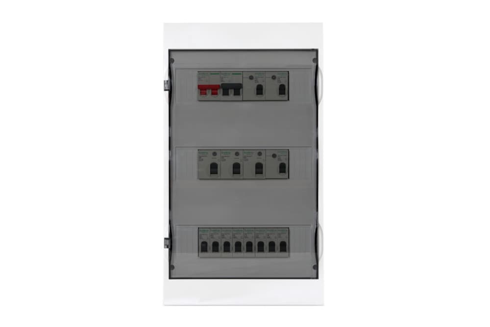 Systeme Electric City9 Корпус навесной с прозрачной дверью 3ряд/36мод, IP40, IK07, 80А, 2 клеммы — миниатюра 5