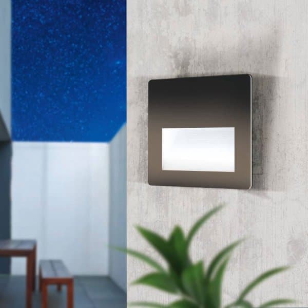 Eglo 99574 Уличный светод. встраив. св-к ARACENA, 3,7W(LED), 140х140, ET95, IP65, алюм., пластик, черный, — миниатюра 1