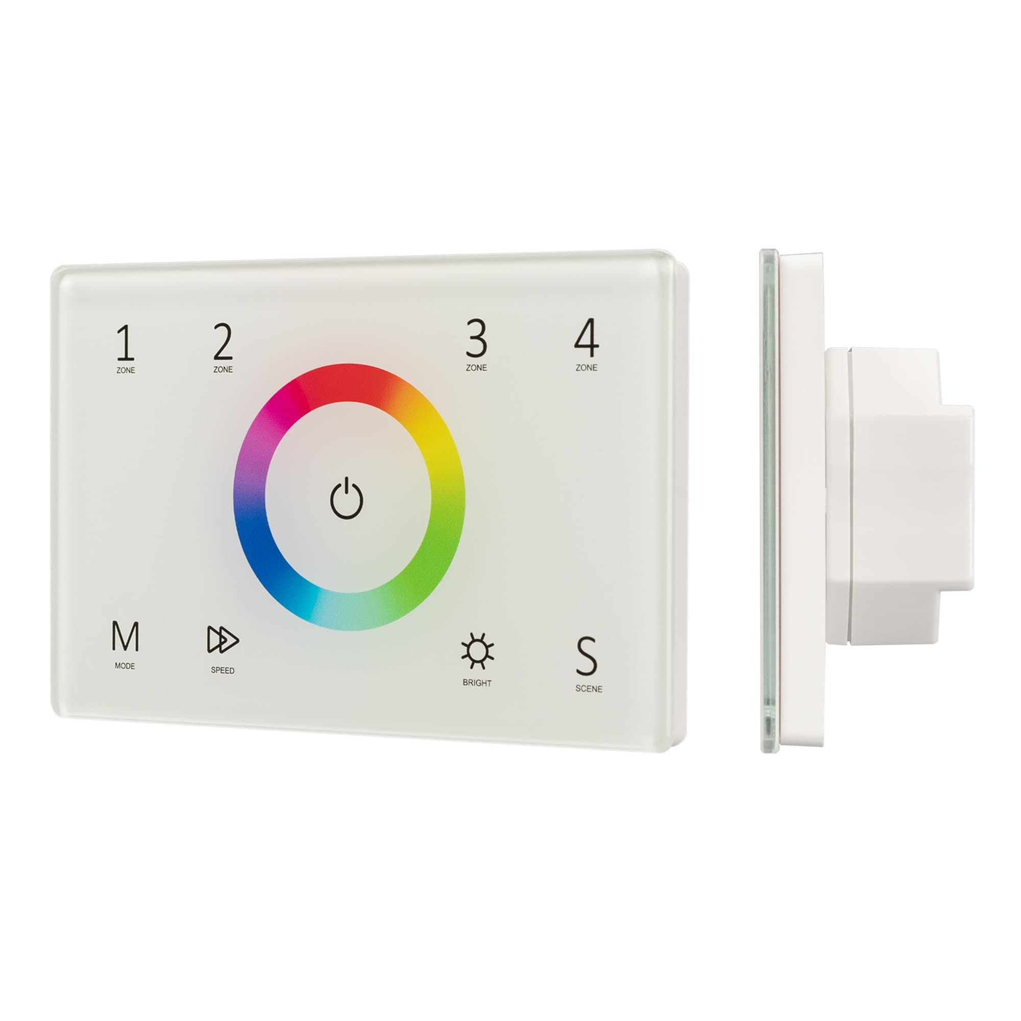 Arlight Панель Sens SMART-P83-RGB White (230V, 4 зоны, 2.4G) (IP20 Пластик, 5 лет) 028402 — миниатюра 1