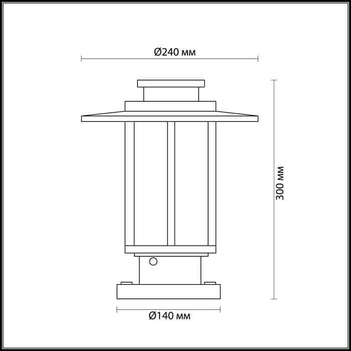 Odeon Light 4047/1B ODL18 703 опал/темно-серый Уличный светильник на столб IP54 E27 18W 220V MITO — миниатюра 3