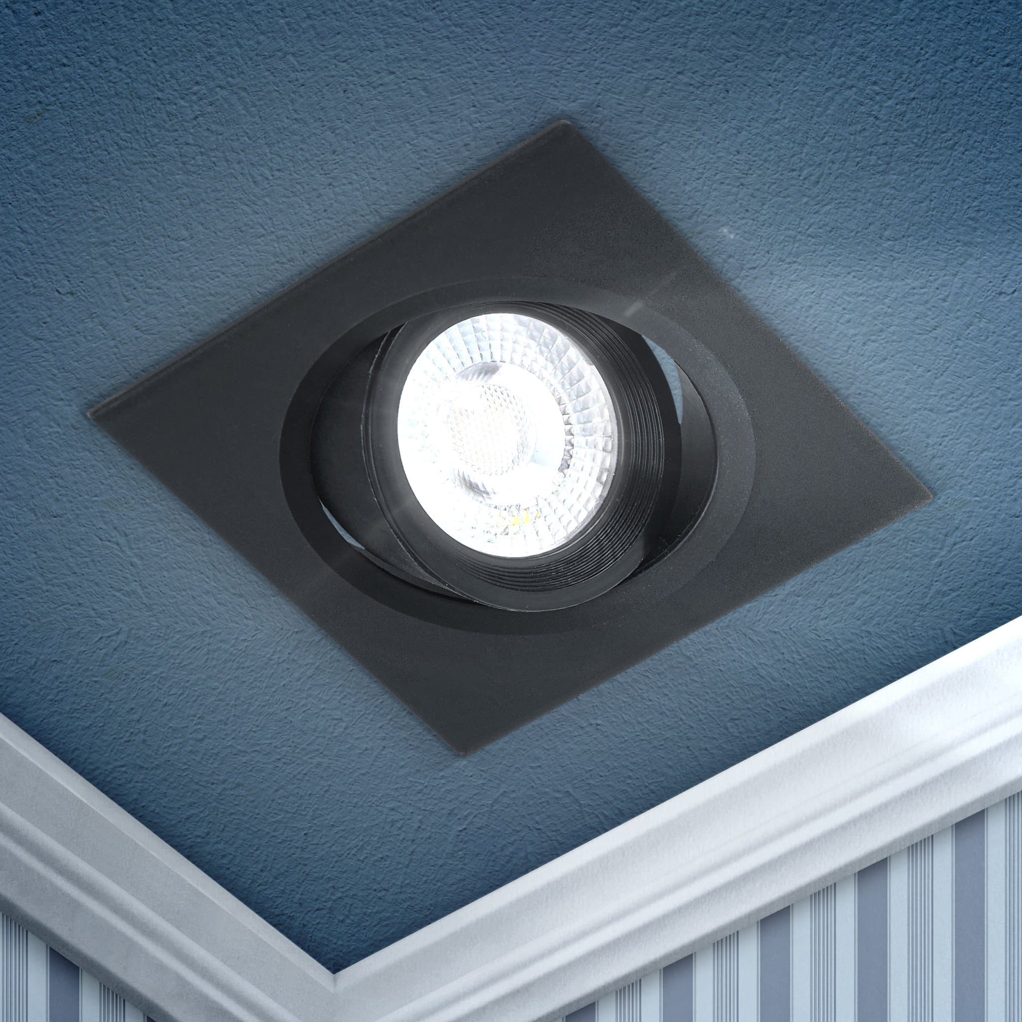 ЭРА KL LED 21A-5 4K BK Светильник Светильник светодиодный квадратный поворотн. LED SMD 5W 4000K