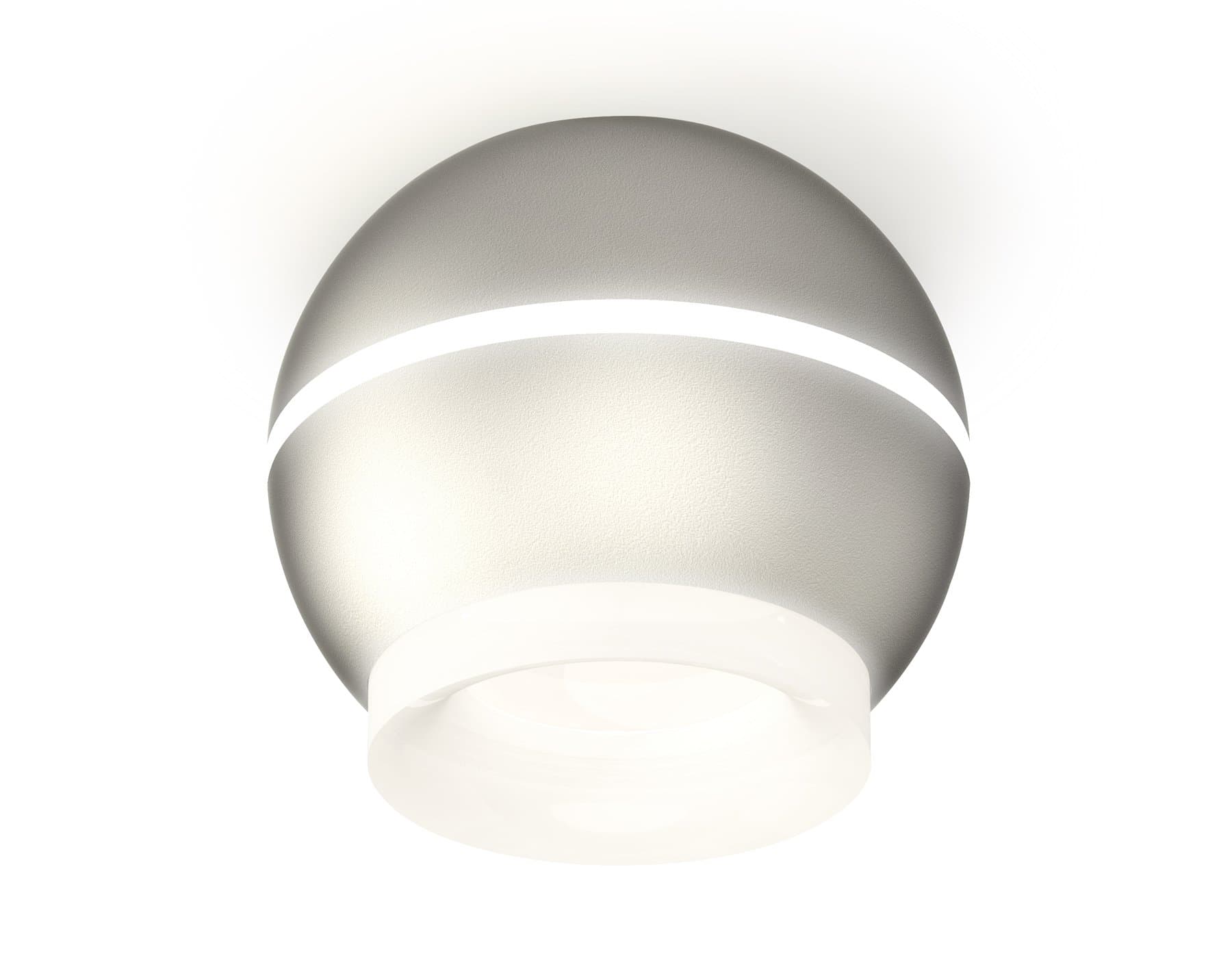 Ambrella Комплект накладного светильника XS1103030 SSL/FR серебро песок/белый матовый MR16 GU5.3 LED 3W 4200K (C1103, N7165) — миниатюра 1