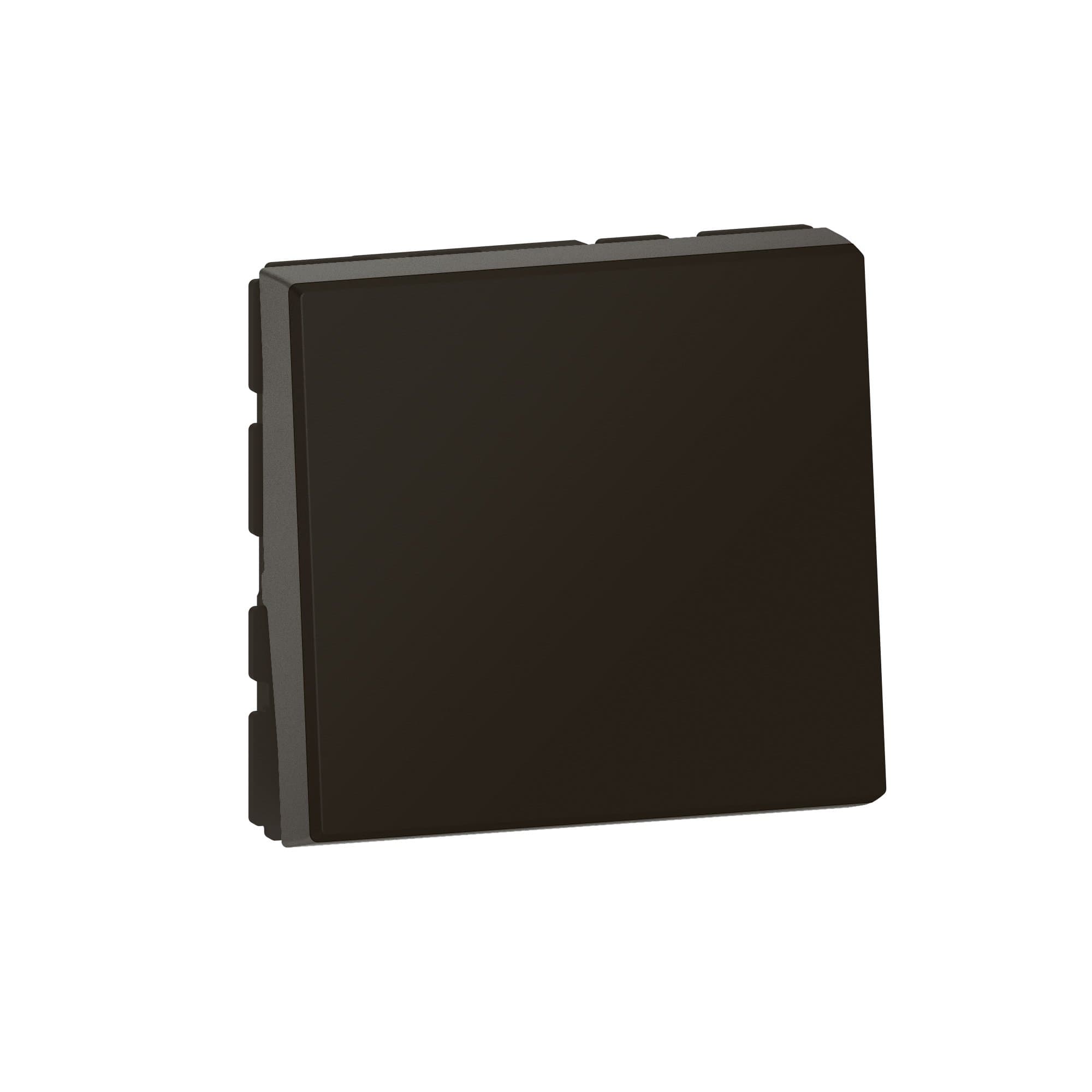 Legrand Mosaic Матовый черный Кнопочный выключатель, программа, 2 модуля, 6 A 079140L — миниатюра 4