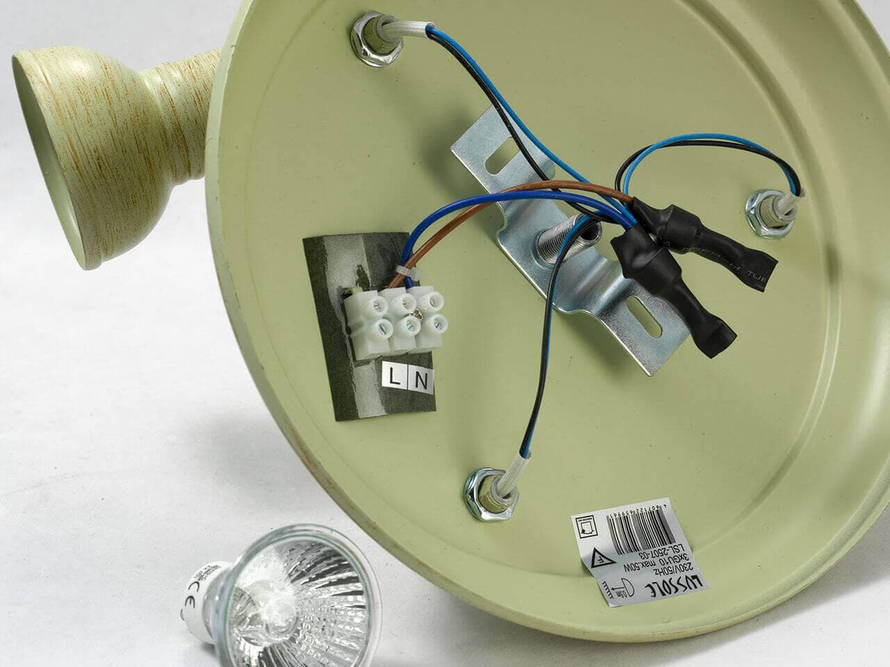 Lussole S.R.L Металл Бежевый /  Металл Светильник настенно-потолочный GU10 50W LSL-2507-03 — миниатюра 2