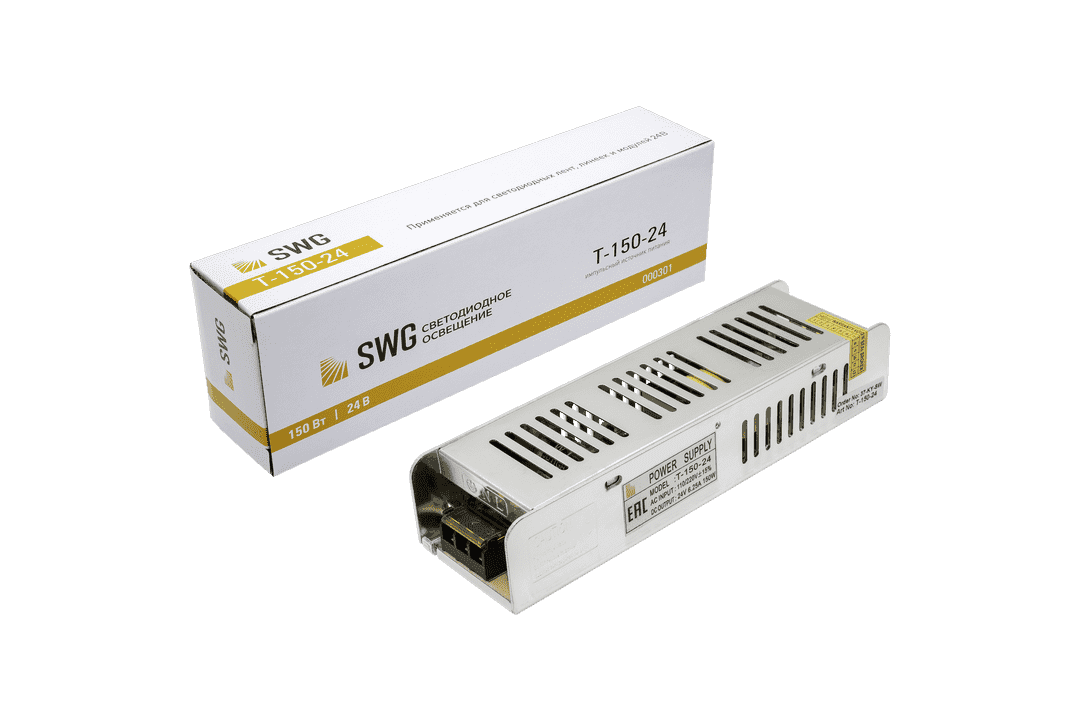 SWG Блок питания компактный (узкий), 150 W, 24V T-150-24