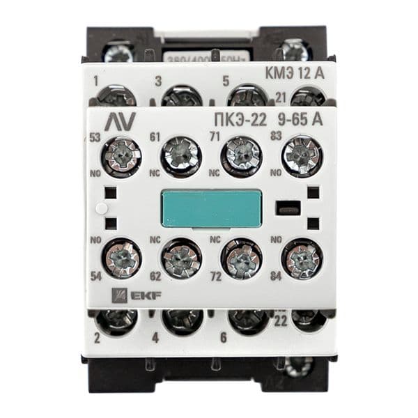 EKF Комплект КМЭ 12А 1NC 400В АС с дополнительными контактами 2НО+2НЗ AVERES — миниатюра 3