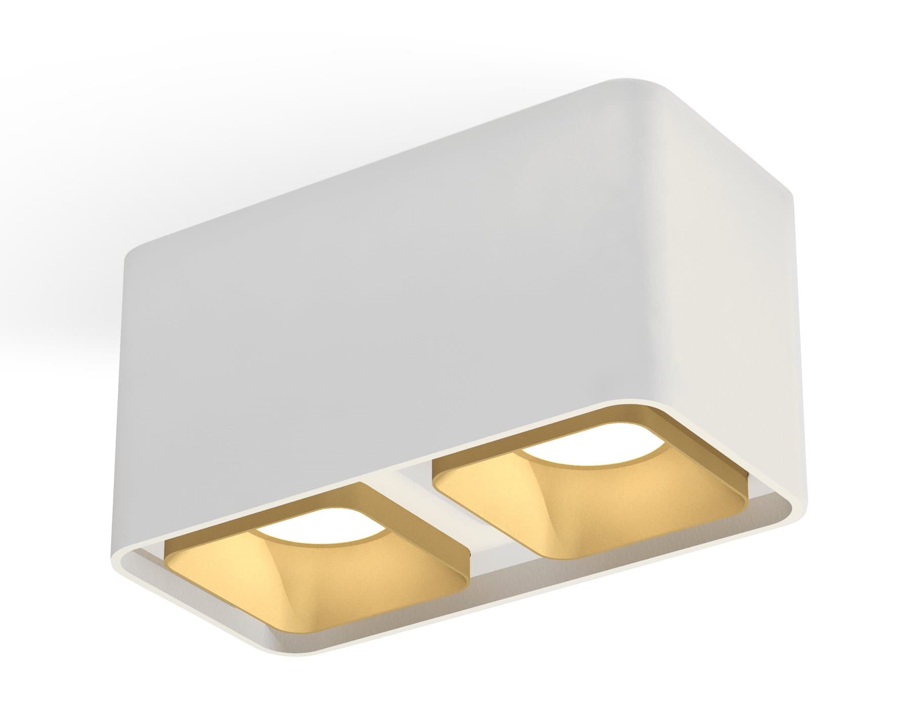 Ambrella Комплект накладного светильника XS7850004 SWH/SGD белый песок/золото песок MR16 GU5.3 (C7850, N7704) — миниатюра 1