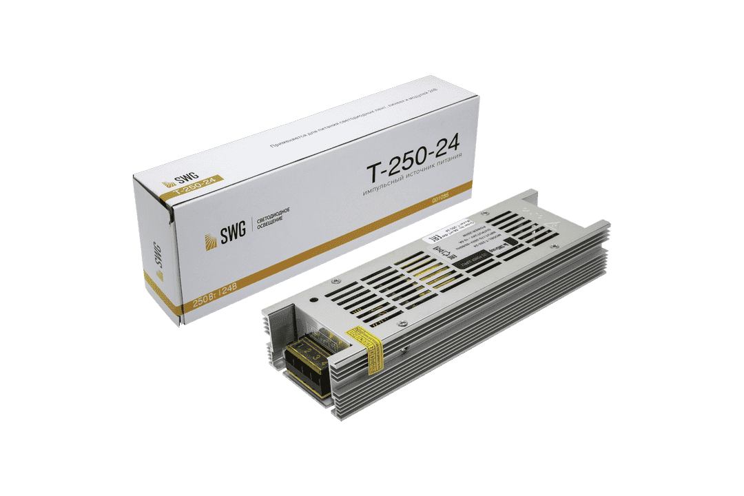 SWG Блок питания компактный (узкий), 250 W, 24V T-250-24