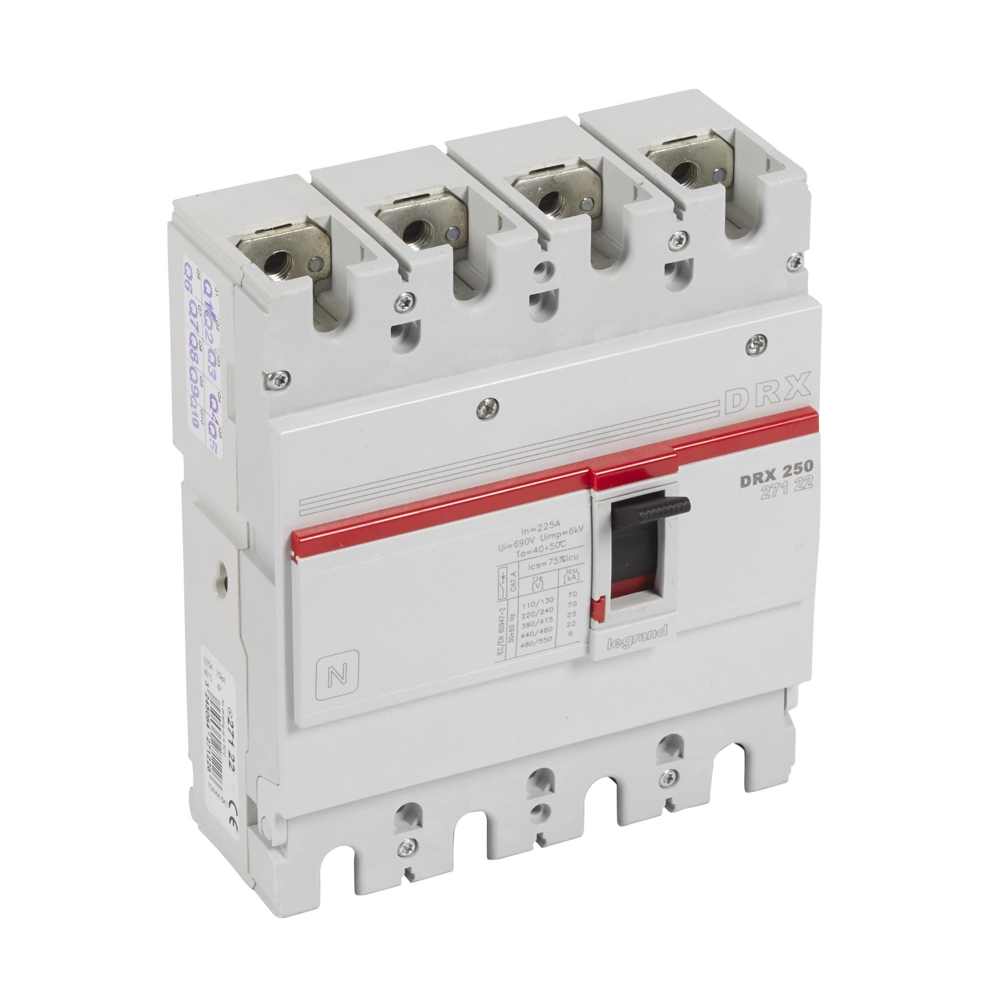 Legrand DRX250 фиксированный 4P 225А 25кА 027122 — миниатюра 1